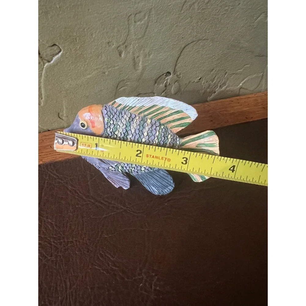 Tropical Fish Napkin Rings Set of 4 Coastal Beach House Nautical Table Decor